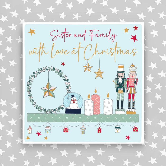 Sister & Family - With a love at Christmas greeting card (CC26)