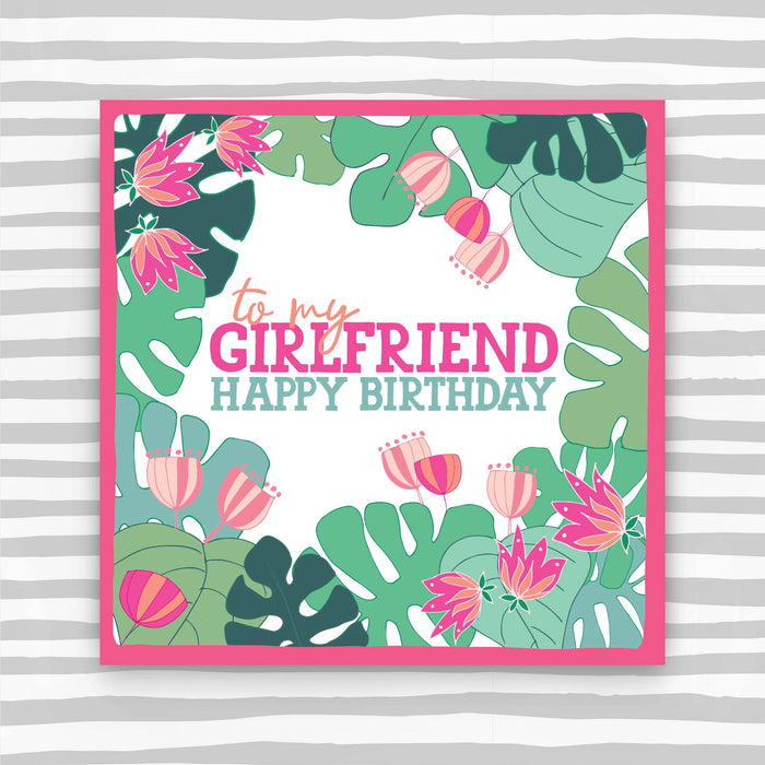 To my girlfriend happy birthday Card (CK57)