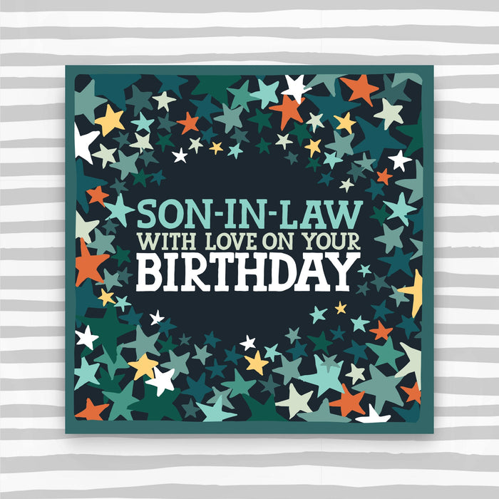 Son in law with love on your Birthday Card (CK62)