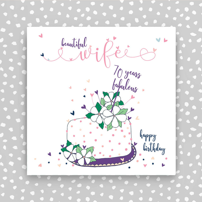 Wife 70th Birthday Card (NTJ26)