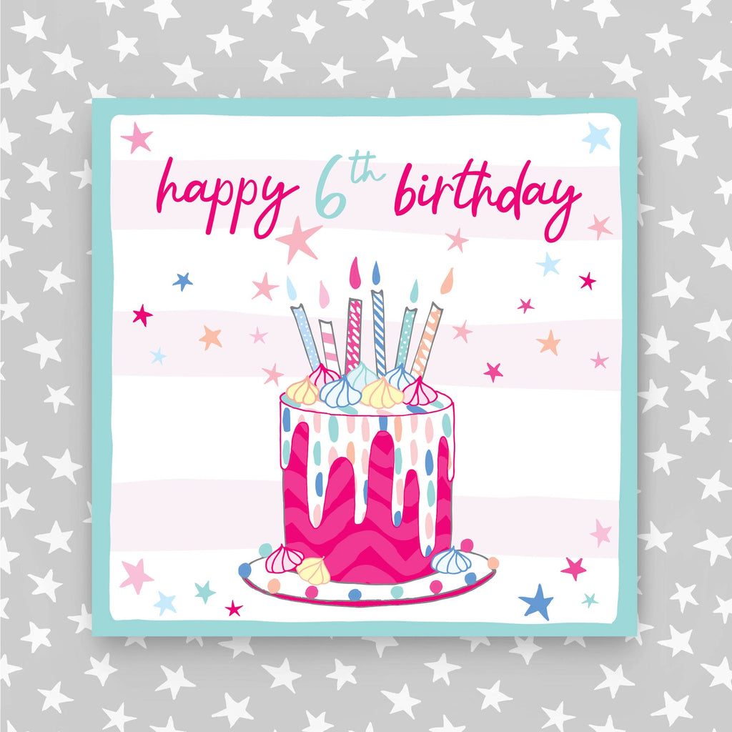 Greeting Card, 6th Birthday Girl (PH24)